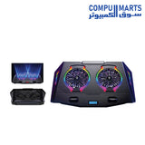 ST-Standard ICE 07 RGB Laptop Cooler - Dual 140mm Fans, 5-Level Height Adjustable, Ultra-Quiet Cooling