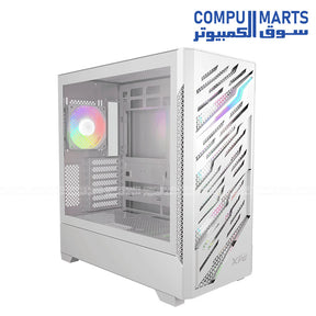 XPG Starker Air BTF Mid Tower PC Case – Tempered Glass, 4×120mm ARGB Fans, USB-C, E-ATX Support – Black/White – Egypt