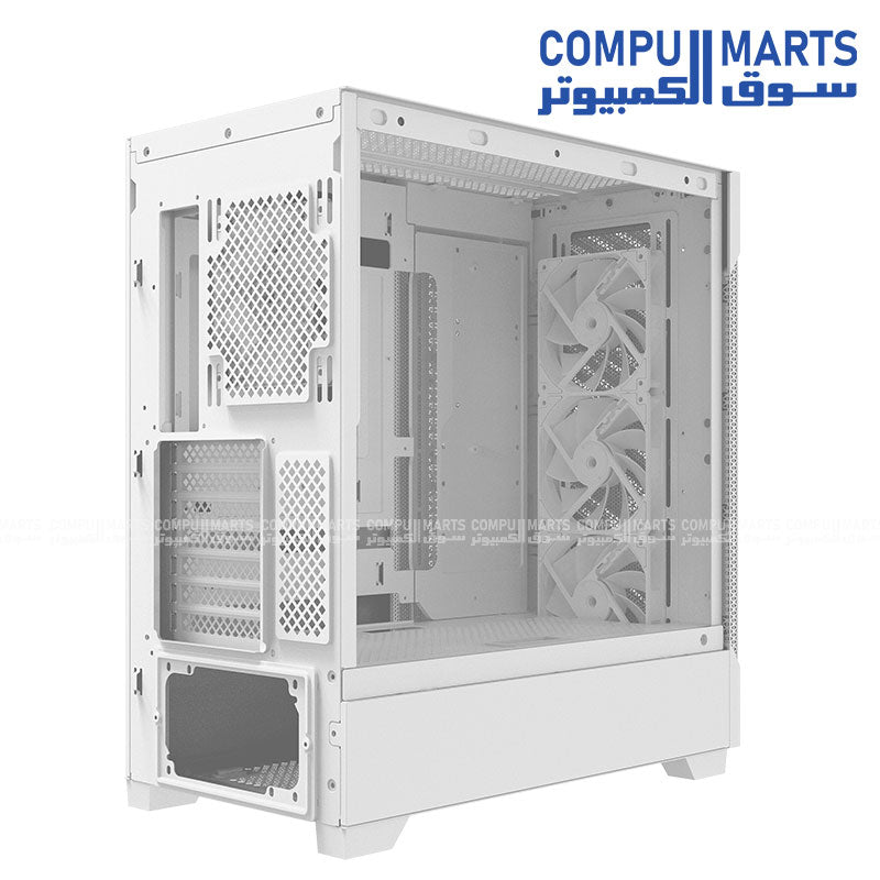 XPG Starker Air BTF Mid Tower PC Case – Tempered Glass, 4×120mm ARGB Fans, USB-C, E-ATX Support – Black/White – Egypt