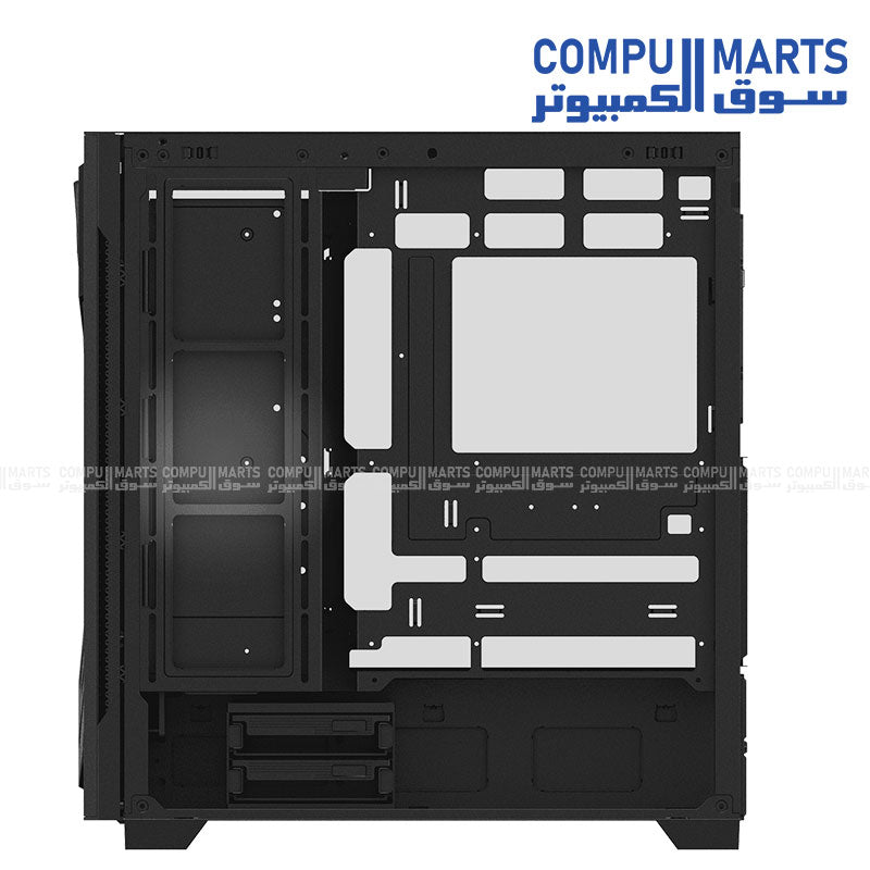 XPG Starker Air BTF Mid Tower PC Case – Tempered Glass, 4×120mm ARGB Fans, USB-C, E-ATX Support – Black/White – Egypt