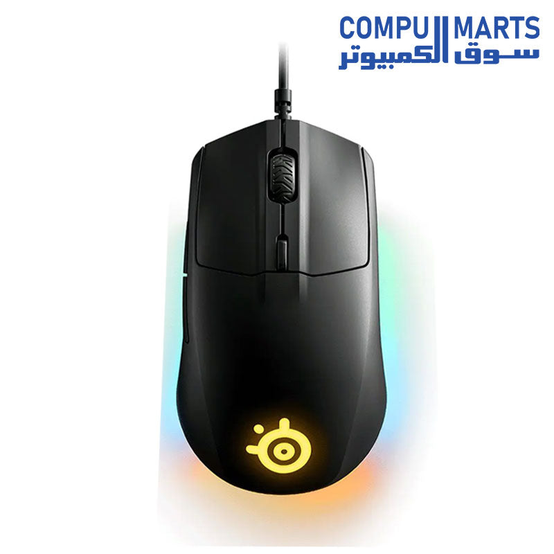 Sen Computer Mouse SteelSeries Rival 3 Gaming Mouse – 8,500 DPI TrueMove Core Optical Sen ...