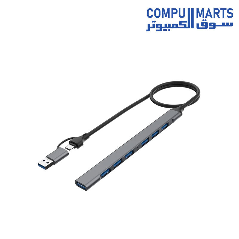 ST-Standard-Type-C-USB-3- To-7-Port-USB-HUB-Supper-Slim-Up-to-5Gbps-UCA9702