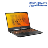 ASUS TUF Gaming A15 laptop equipped with 8GB DDR5 memory and 512GB SSD storage