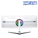 Samsung 57 inch Odyssey Neo G9 curved 8K 240Hz Mini LED gaming monitor front view