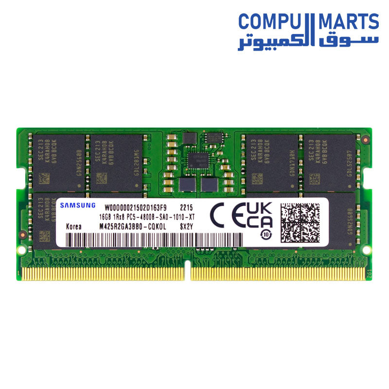 Samsung DDR5 4800MHz SODIMM 262-Pin Laptop Notebook RAM Memory