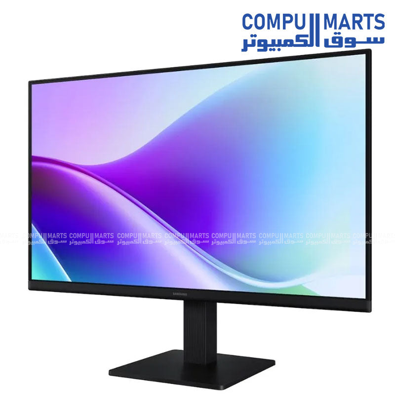 Featuring a 27-inch IPS LCD panel with Full HD resolution, this Samsung monitor delivers wide 178-degree viewing angles and consistent image clarity for office and everyday use
