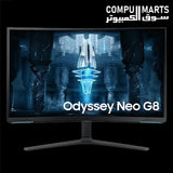 Samsung 32-Inch 4K Neo QLED G8 Odyssey LS32BG850NMXUE gaming monitor with 240Hz refresh rate and 1ms GTG