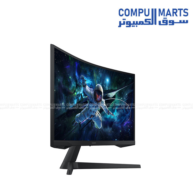 Samsung G55C monitor with VA panel, 16:9 aspect ratio, HDR10 support, 165Hz refresh rate and AMD FreeSync available through Compumarts