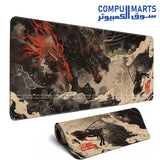 Samurai Dragon gaming mouse pad 70x30cm
