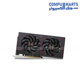 بطاقة رسومات Sapphire PULSE RX 9060 XT سعة 16 جيجابايت OC - HDMI، DP2.1، PCIe5 GPU