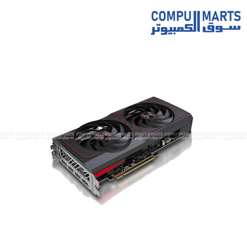 بطاقة رسومات Sapphire PULSE RX 9060 XT سعة 16 جيجابايت OC - HDMI، DP2.1، PCIe5 GPU