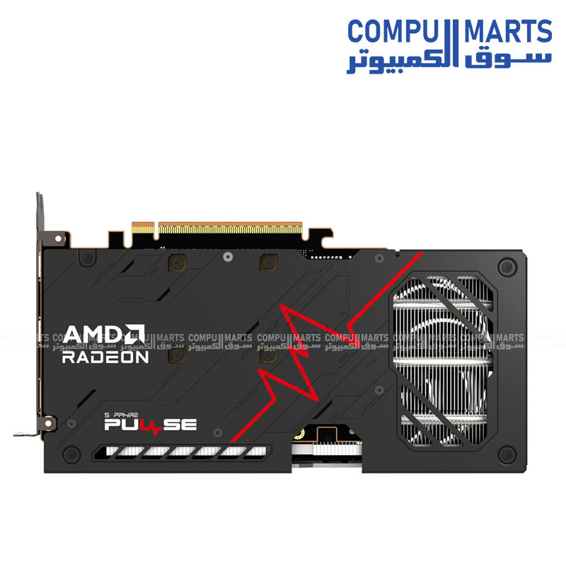 بطاقة رسومات Sapphire PULSE RX 9060 XT سعة 16 جيجابايت OC - HDMI، DP2.1، PCIe5 GPU