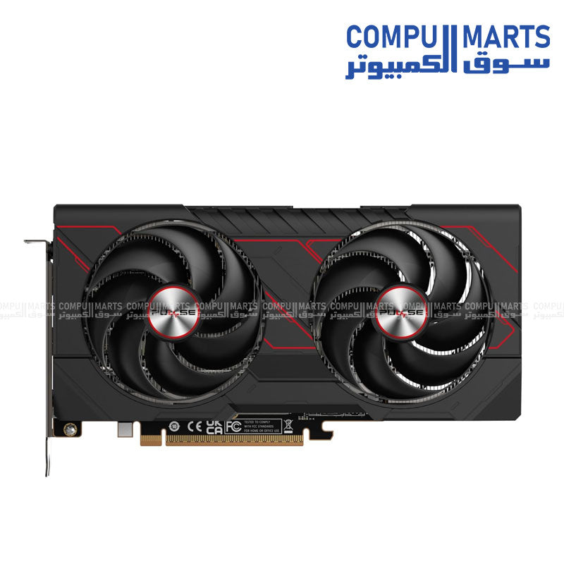 بطاقة رسومات Sapphire PULSE RX 9060 XT سعة 16 جيجابايت OC - HDMI، DP2.1، PCIe5 GPU