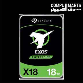 Seagate EXOS 7E10 SATA 3.5 inch 8TB internal mechanical hard drive in black for desktop and server