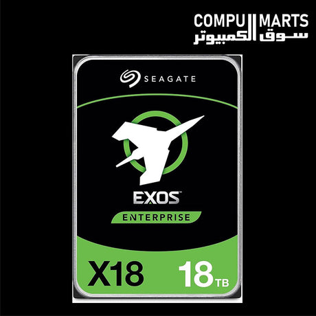 Seagate EXOS 7E10 SATA 3.5 inch 8TB internal mechanical hard drive in black for desktop and server