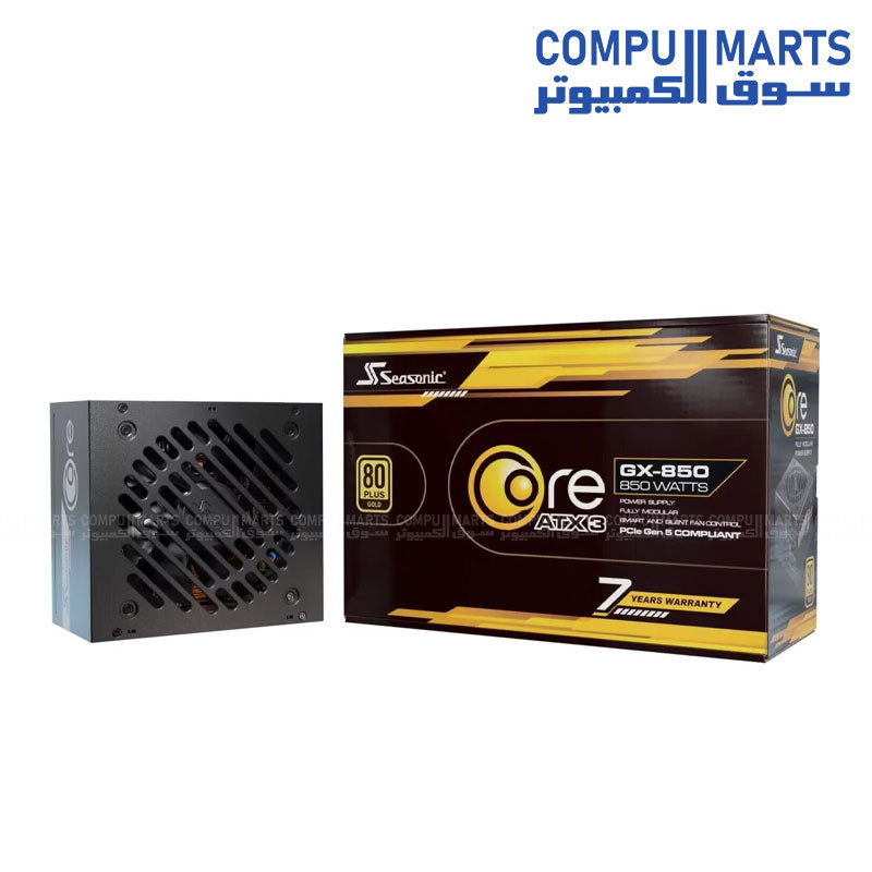 Seasonic CORE V2 GX-850 ATX3 850W 80 Plus Gold Full Modular ATX 3.0 PCIe 5.1 Ready Power Supply