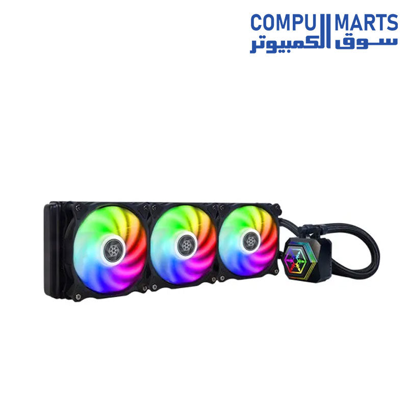 SilverStone PF360 ARGB AIO Cooler – 360mm RGB Liquid CPU Cooler, Tripl ...