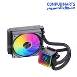 Snowman KS120 ARGB 120mm liquid CPU cooler with aluminum radiator and copper water block