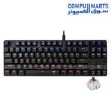 T-DAGGER T-TGK313 gaming keyboard with double shot keycaps