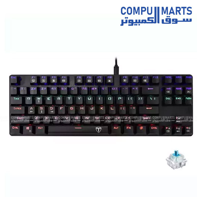 T-DAGGER Bora T-TGK313 Rainbow Gaming Mechanical Keyboard