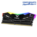 TEAMGROUP T-FORCE DELTA RGB DDR5 32GB – Desktop Memory – TEAMGROUP – 6000MHz CL32 RGB RAM