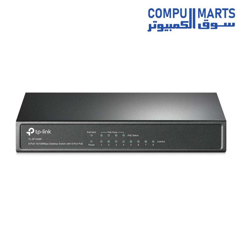 TL-SF1008P-SWITCHES-TP-Link-8-Port 10/100Mbps