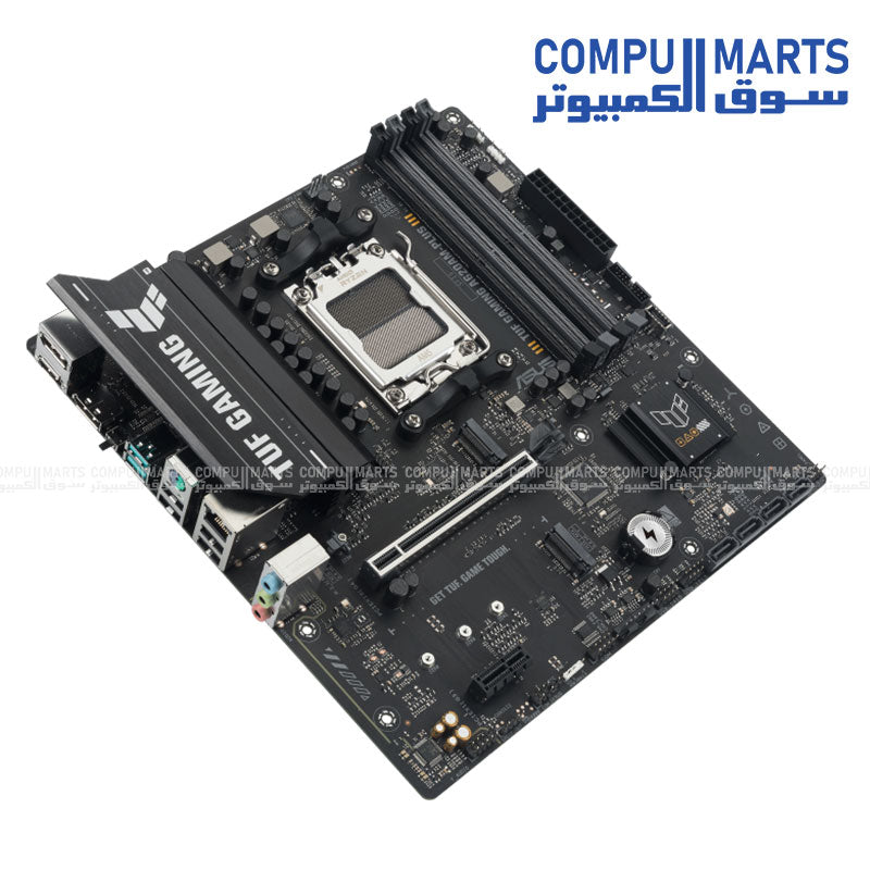 ASUS TUF GAMING A620AM-PLUS micro-ATX motherboard – AMD AM5 socket – supports Ryzen 9000/8000/7000 CPUs, DDR5 RAM, dual M.2 PCIe 4.0, Realtek 2.5Gb LAN, Aura Sync RGB – durable gaming motherboard in Egypt