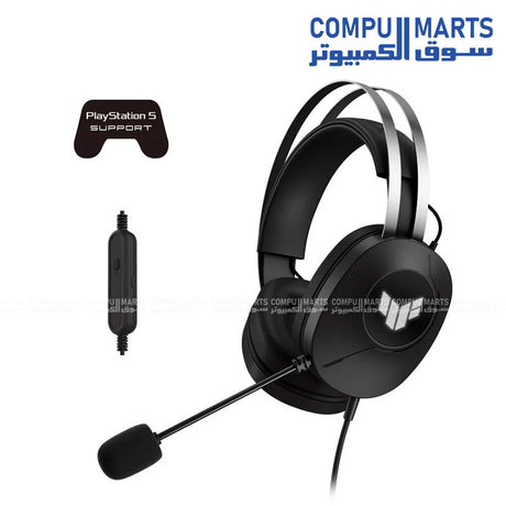 A302 – USB Gaming Headset – ASUS – TUF H1 Gen II virtual 7.1 headset with 40mm drivers