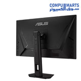 Rear ports and connectivity options of the ASUS TUF Gaming Series 5 VG27AQML5F monitor including DisplayPort and HDMI