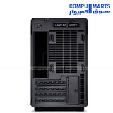 Black and White Lian Li DAN A3-mATX Glass Edition MFF PC case with 360mm radiator support and multiple fan mounting options