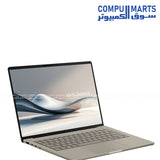 ASUS Zenbook A14 UX3407NA OLED Laptop Zabriskie Beige Snapdragon X2 Elite AI PC