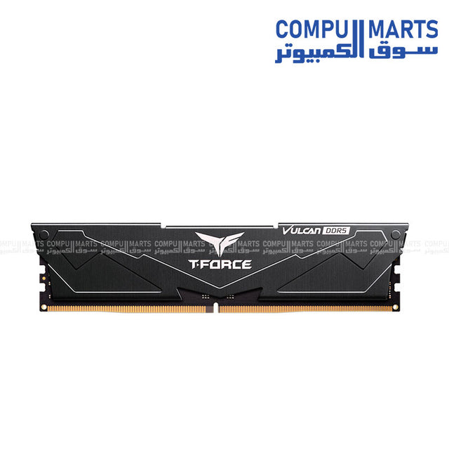 Teamgroup T-FORCE VULCAN DDR5 16GB 6000MHz CL38 desktop memory with Intel XMP 3.0 available from Compumarts
