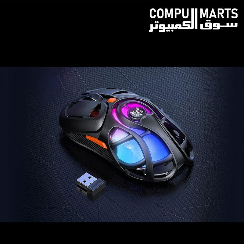ONIKUMA DM02 Tri-Mode RGB Gaming Mouse 12800 DPI 1000Hz Honeycomb Egypt