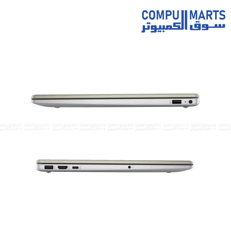 Backlit keyboard and design features of the HP Laptop 15-fd1063ne model D41P2EA