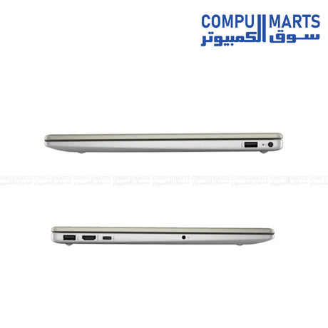 Backlit keyboard and design features of the HP Laptop 15-fd1063ne model D41P2EA