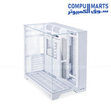 Lian Li O11 Vision M Digital White PC case with tempered glass panel