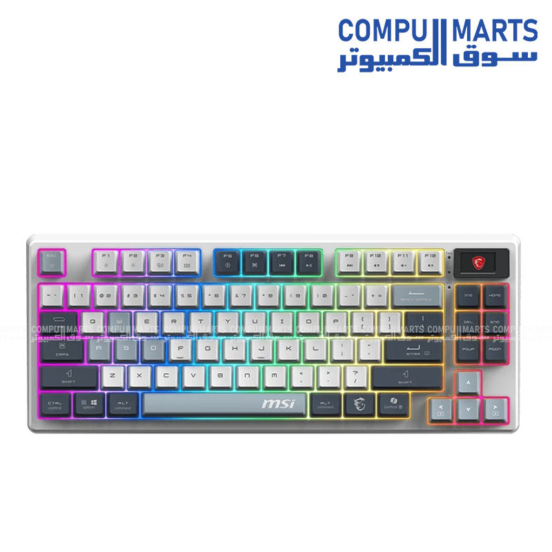 FORGE GK600 TKL W SKY US keyboard with Kailh Low-Profile White switches