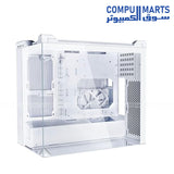 O11 Vision M Digital White gaming case with 360 mm radiator support
