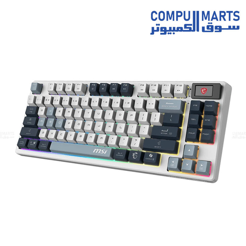 MSI FORGE GK600 TKL W SKY US 2.4 GHz wireless keyboard