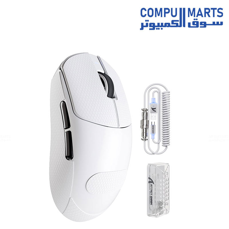 uilt with PAW3395PRO sensor, 40K DPI, 8Khz polling rate, and White and Black color variants for users in Egypt