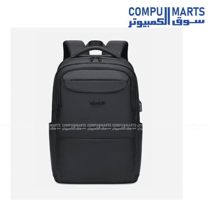 Black Rahala RAL 812 15.6-inch laptop backpack