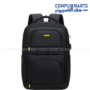 Rahala RAL-801 laptop backpack 15.6 inch in black available at Compumarts