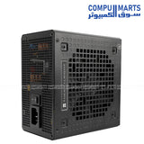 Close-up view of the Compumarts TG-750S 750W Gold PSU stack, clearly showing the honeycomb fan grills, the 'C' logo, and the detailed specifications label on each unit.