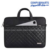 Front view of the Rahala RS101 sleeve highlighting its PU leather construction.