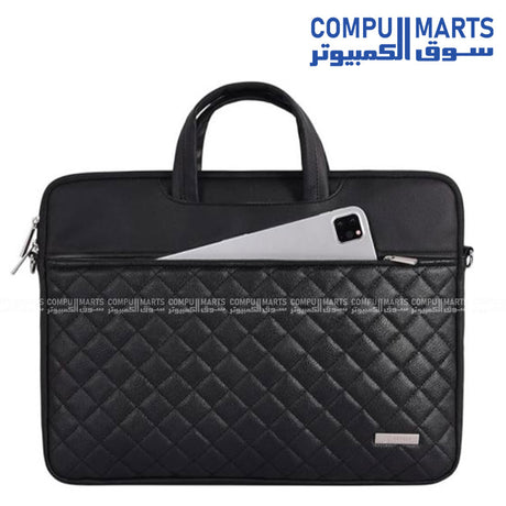 Front view of the Rahala RS101 sleeve highlighting its PU leather construction.