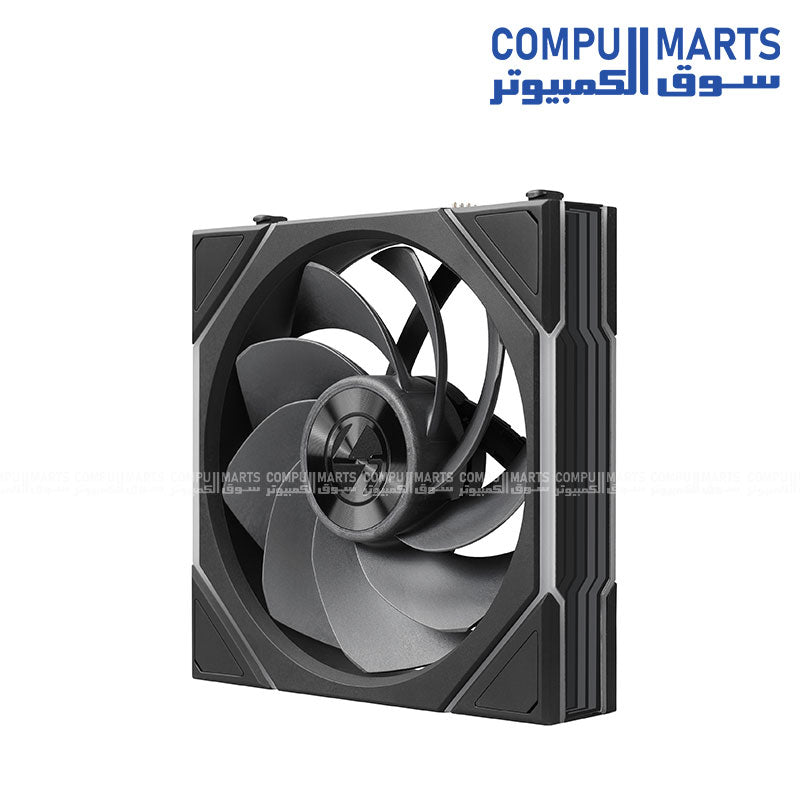 Lian Li UNI Fan TL Flex 120mm ARGB black cooling fan 3-pack 12RTL1F3B product view available at Compumarts Egypt