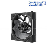 Lian Li UNI Fan TL Flex 120mm ARGB black cooling fan 3-pack 12RTL1F3B product view available at Compumarts Egypt