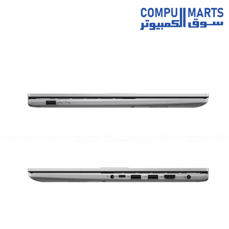 ASUS Vivobook 15 X1504VA-BQ857W with 8GB DDR5 memory, USB Type-C, HDMI 1.4 and 42WHrs battery