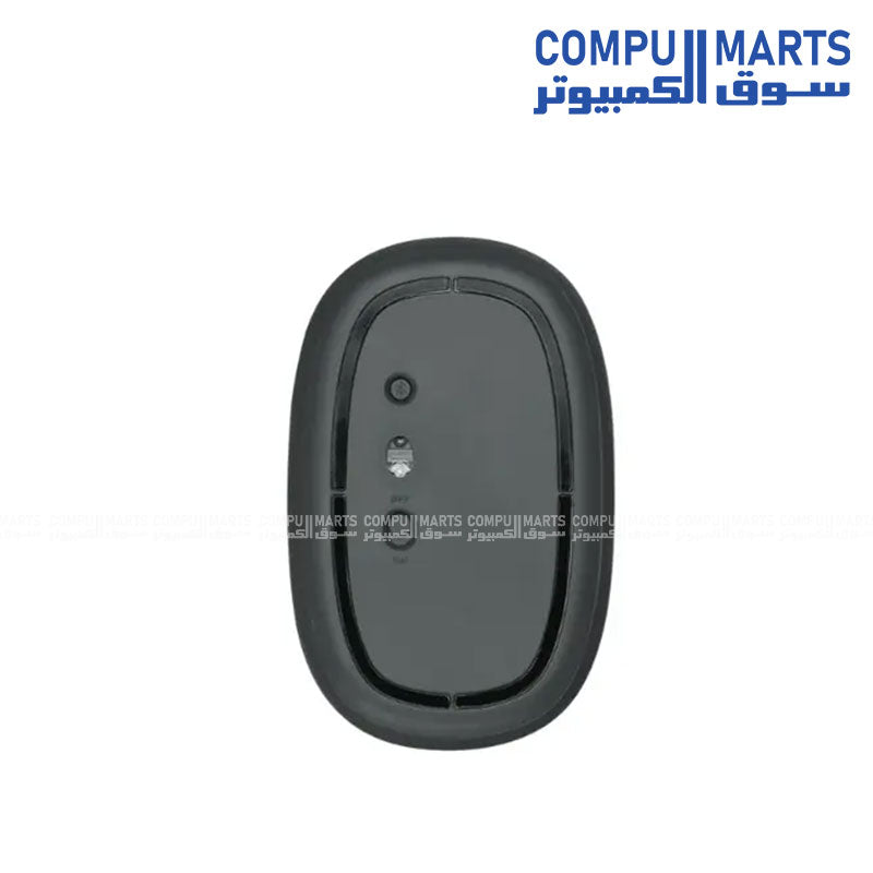 Rapoo M650 Silent Wireless Mouse top view showing smooth pebble-like design and compact body