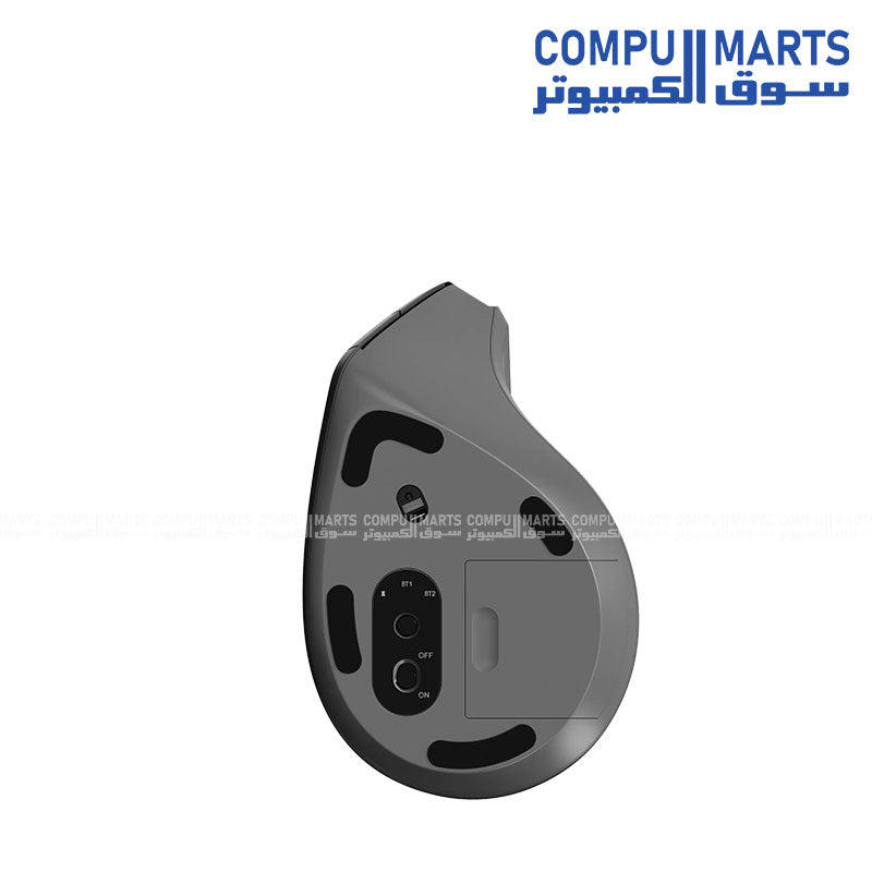 EV310M wireless mouse with 6 buttons and adjustable 2400 DPI HD sensor